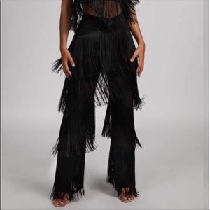 Amira fringe pants